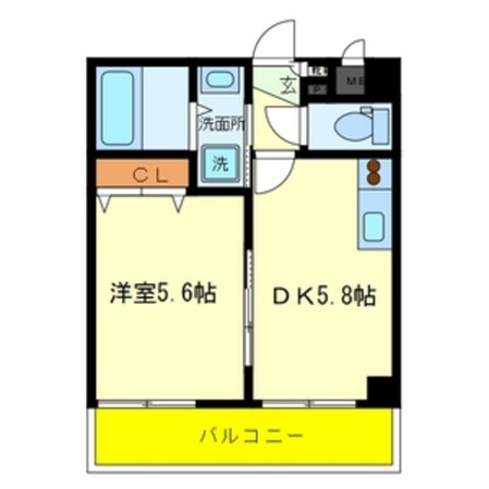 中崎町駅 徒歩3分 4階の物件間取画像